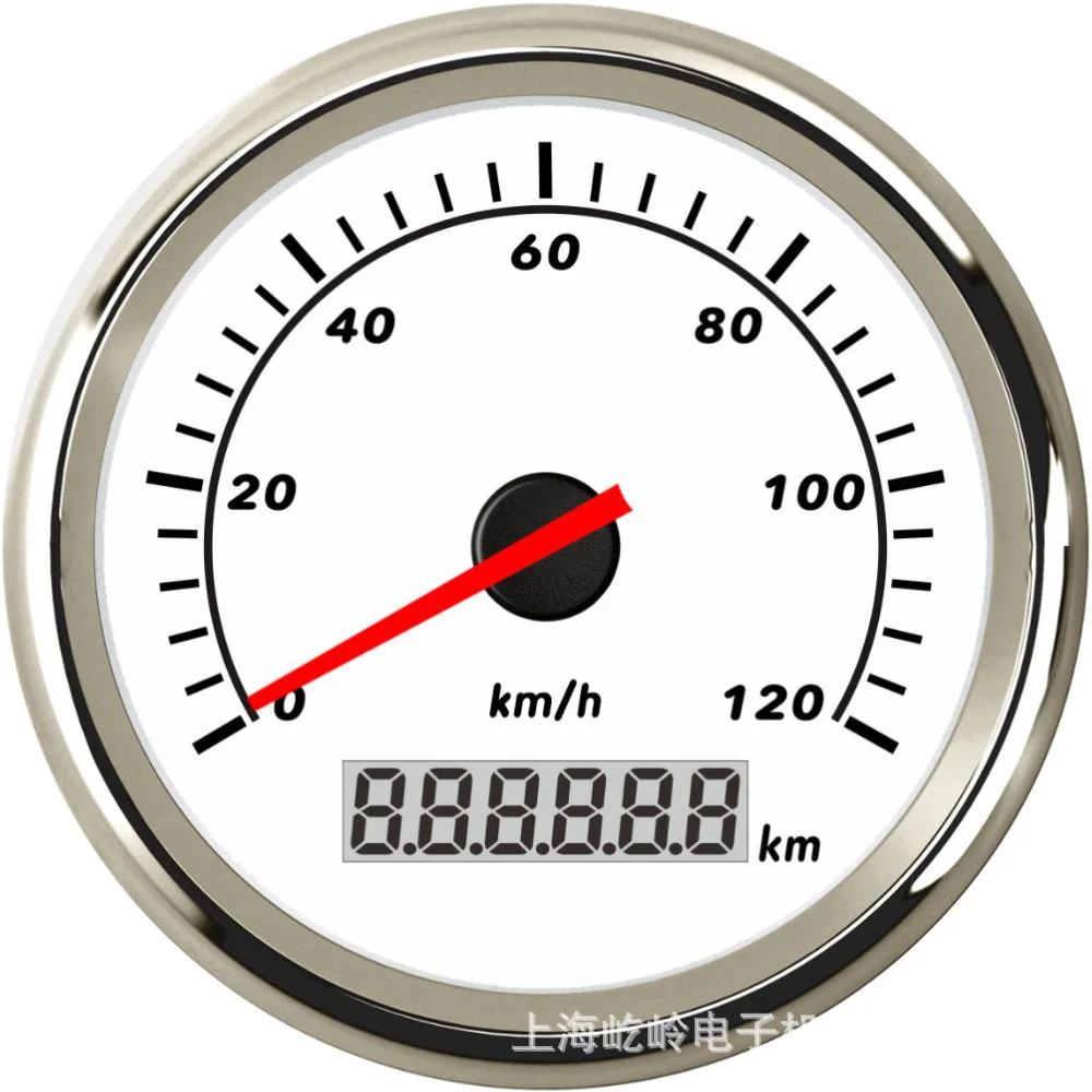 85mm Pointer Pulse Speedometer Code Meter Speedometer 120km/h 200km/h Modified Vehicle and Ship Universal Meter