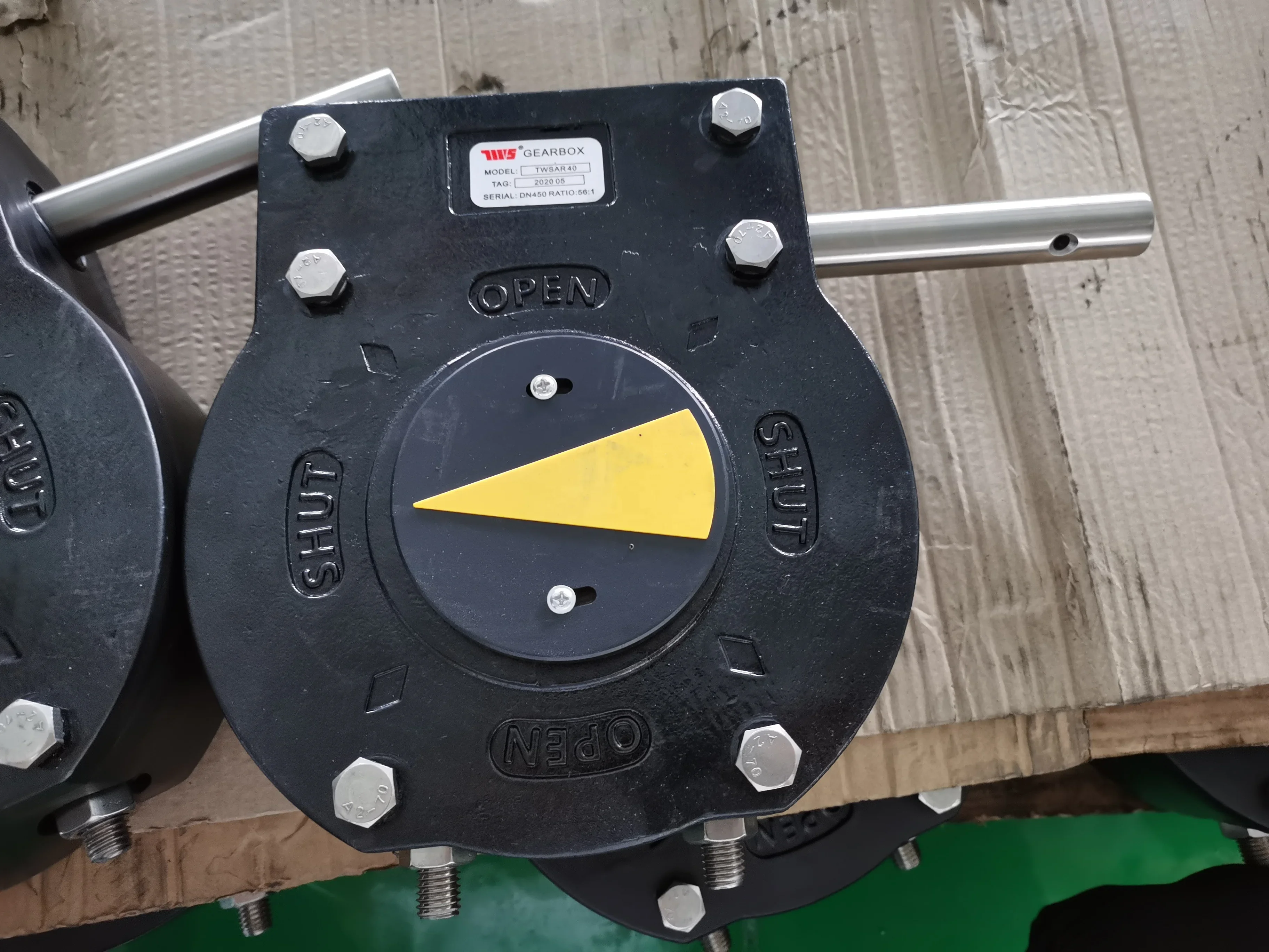 Valve Parts TWS brand DI Multi-turn IP67 Gearbox Actuator for Butterfly Valve