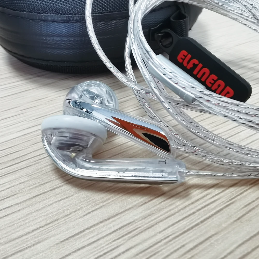 ELFINEAR Nostalgic Wired Headphones - Silver Plated with Microphone for Crisp Vocals