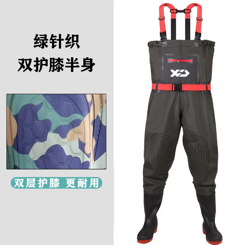 

2024 Waterproof Fishing Waders Breathable Wading Pants Fishing Hunting Clothing Chest Overalls Men Women Neoprene Socks Clothes