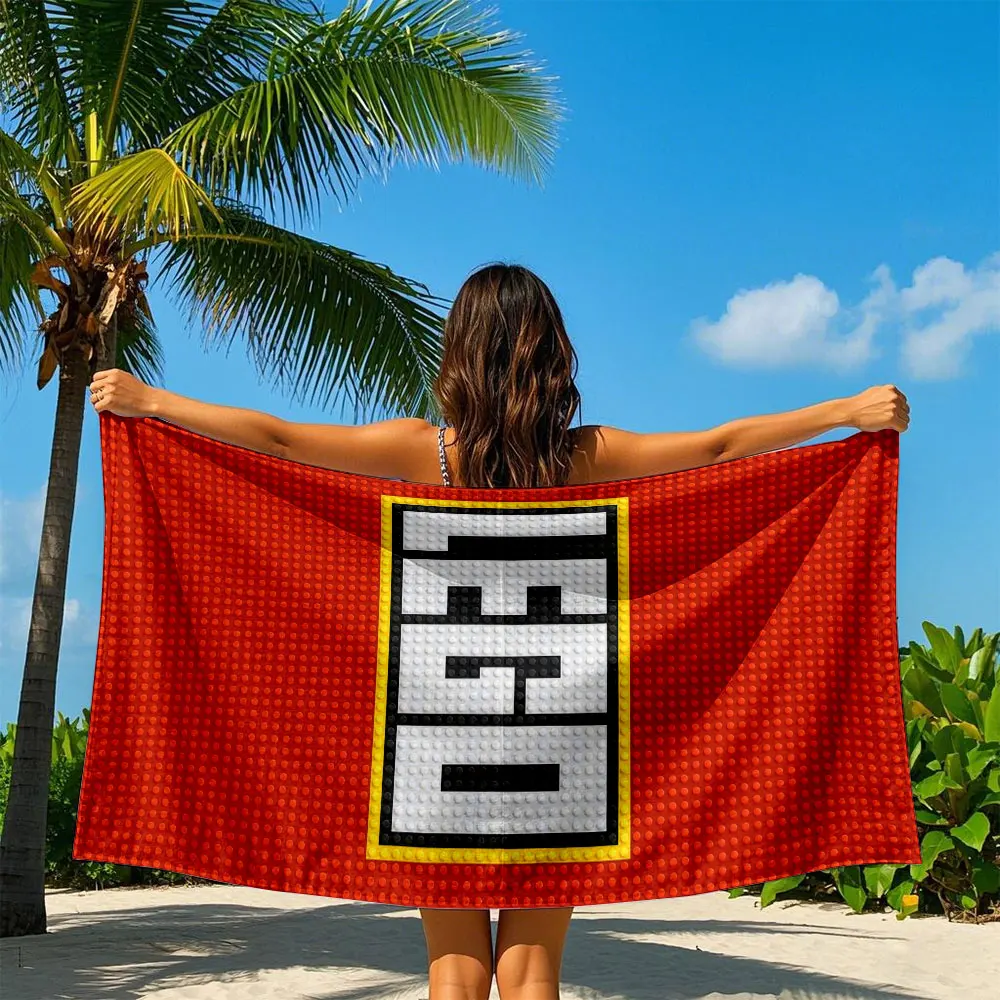 1PC L-LEGOs L-logo Quick Drying Bath Towel Microfiber beach towel light weight swimming camping yoga beach out