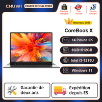 CHUWI CoreBook X Gaming Laptop 14 Inch FHD IPS Screen Intel i3-1215U 6 Core Windows 11 8GB DDR4 512GB SSD Wearable Computer