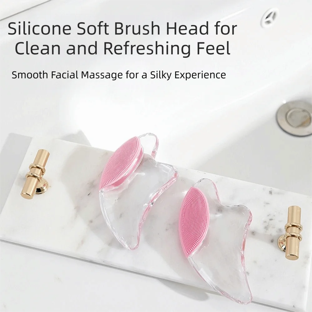 

Transparent Resin Crystal Scraping Board Wrinkle Removal Skin Tightening Facial Massage Scraper Comfortable Smooth Edges