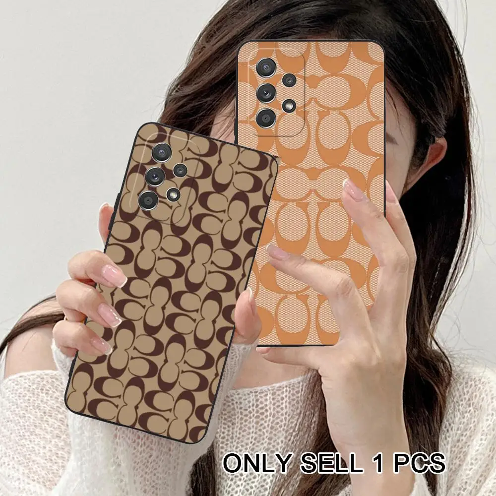 Fashion C Pattern Phone Case for Samsung Galaxy A57 56 55 54 53 52 51 37 36 35 34 33 32 31 5G Soft TPU Shockproof Cover