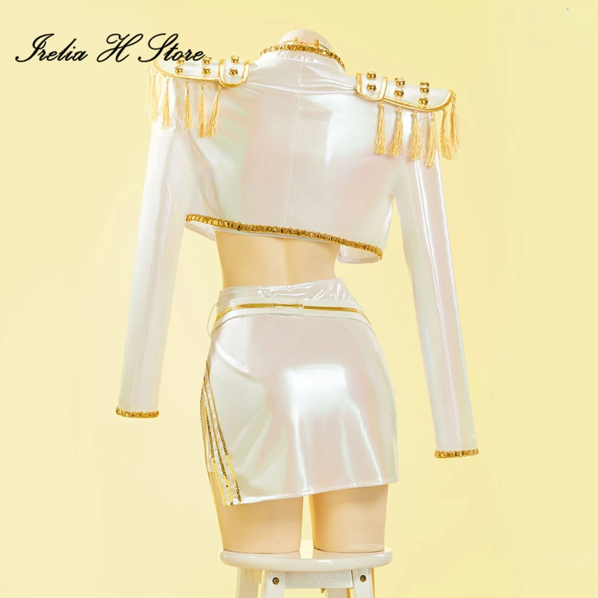 Irelia H Store أزياء أنيمي شيطان الصيادين ميرا التأثيرية K c البوب ميرا الأبيض الزي لعبة أنيمي سترة أزياء الهالوين #3