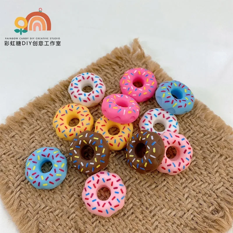 10 قطع مصغرة متعددة الألوان الكعك 3D محاكاة DIY الملحقات بالجملة اكسسوارات صغيرة الحلي