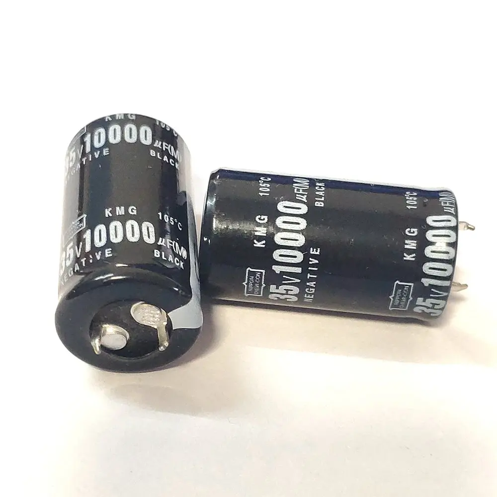 2pcs 10000uF 35V 10000MFD 35WV 22*40mm Aluminum Electrolytic Capacitor Radial 10000mf35v 10000uf35v 35v10000mf 35v10000uf