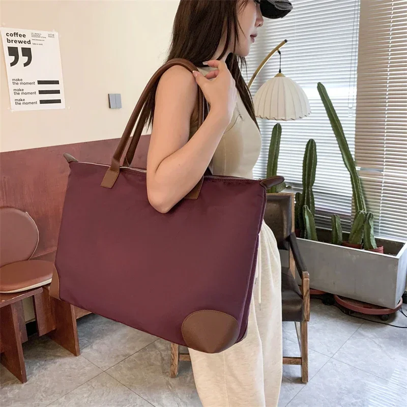 Large Capacity Fashion Oxford Travel Bag Solid Zipper Simple Design Handbag 2024 Hot Sale Bags for Women Bolsas Femininas