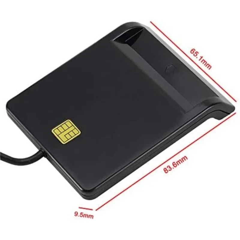 Universal Portable Smart Card Reader for Bank Card Card ID DNIE ATM IC SIM Card Reader Windows for Android Phones and Tablet