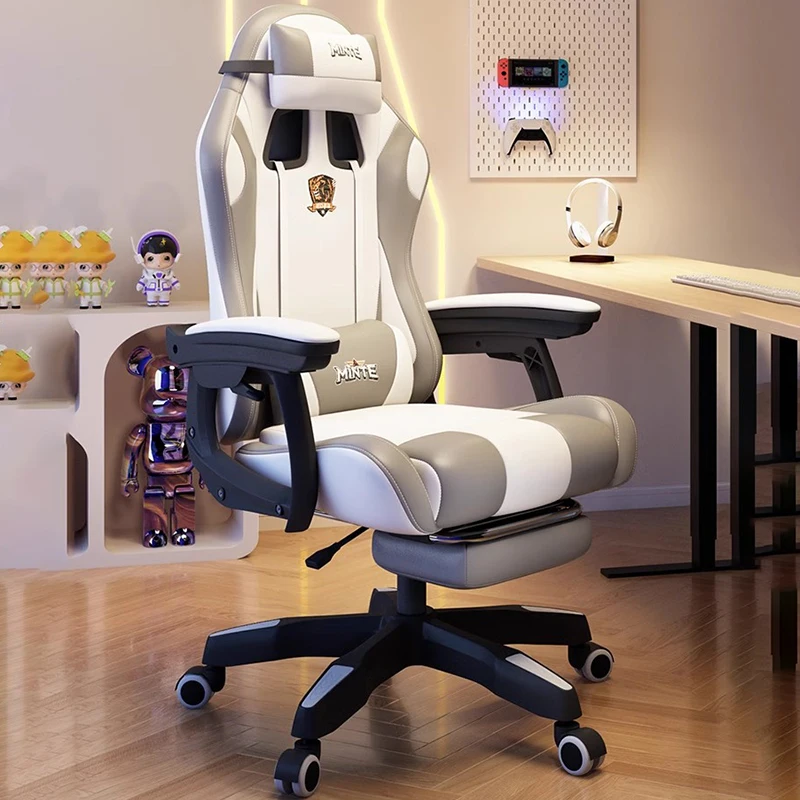 

Pillow Designer Gaming Chairs Footrest Cushion Arm Modern Folding Gaming Chairs High Back Sillas De Oficina Office Furniture