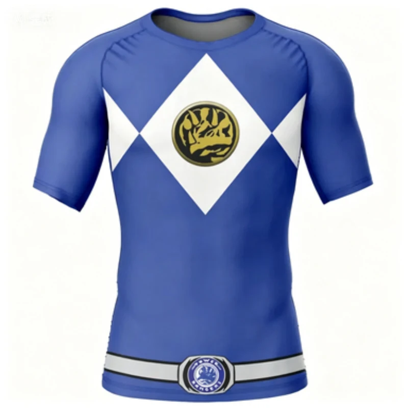 Niche Non Collision Anime and Manga Co Branded Fitness T-shirt Quick Drying Breathable Men's Style