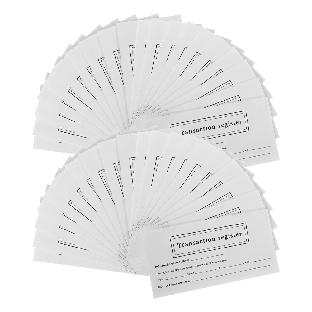 

20 Packs Personal Check Registers Ledgers For Checkbooks Smooth Writing Transaction Tracker Financial Management Long