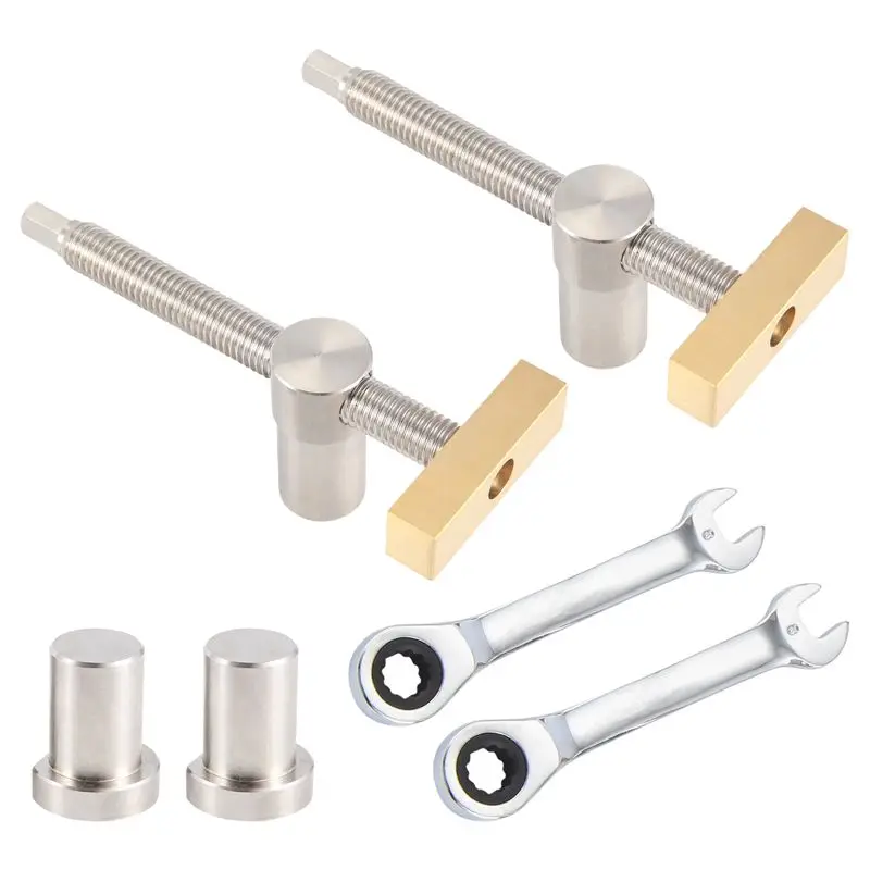 Woodworking Adjustable Desktop Clip With 4Pcs Dog Holes Stop,Clip Clamp Fixture Vise Benches Joinery Carpenter Tools-Hot