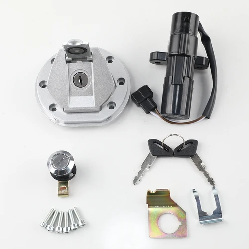 Imagen 2 del producto Para Bajaj Pulsar NS200 200NS NS 200 NS piezas de motocicleta interruptor de encendido juego de llaves cerradura tapa de tanque de combustible cerradura de asiento puerta eléctrica