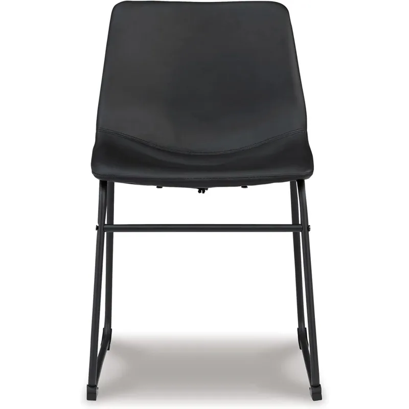 Centiar Mid Century Dining Room Bucket Chair, 2 Count, Black