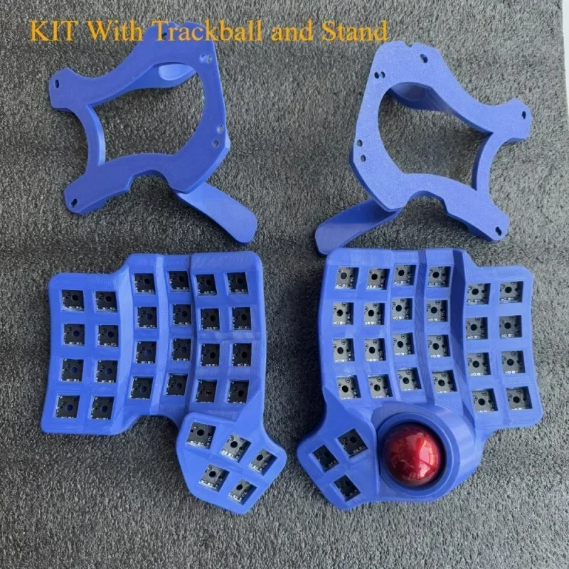 Charybdis Split Keyboard Kit 4x6 Custom Wired/Wireless Hotswap Mechanical Keyboard with Plam Rest/stamd/Trackball Game Accessory
