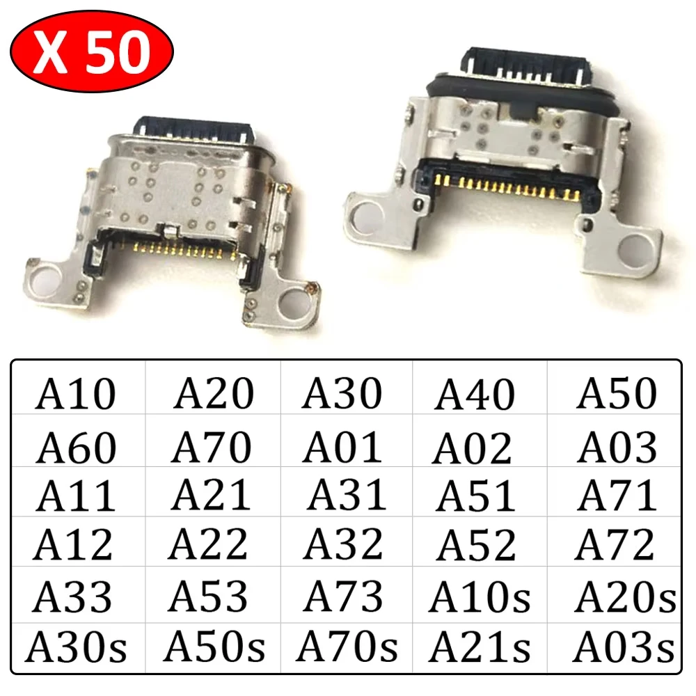 50Pcs, Usb Jack Soc…