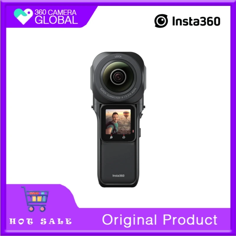 Insta360 ONE RS 1-Inch 360 Edition - 6K 360 Camera with Dual 1-Inch Sensors, Co-Engineered with Leica, FlowState Sta