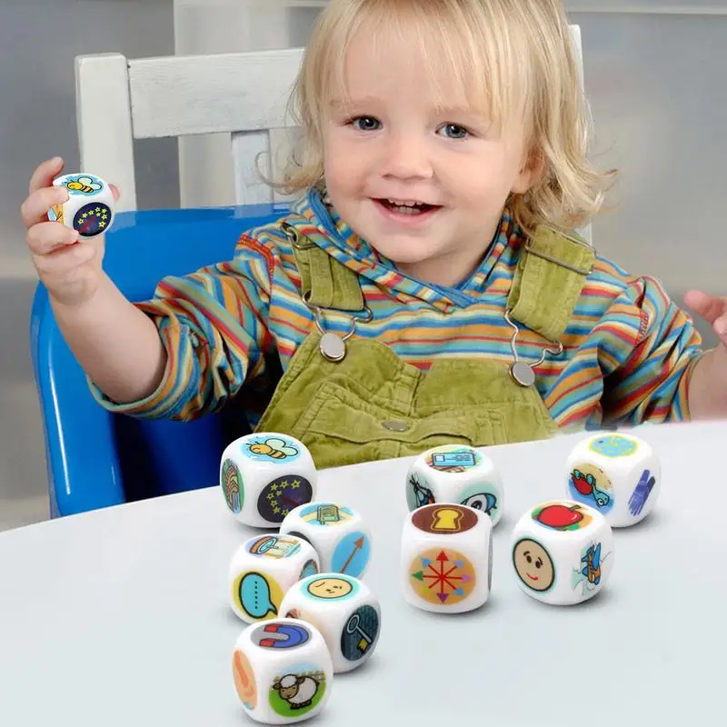 Story Dice For Kids 9X Telling Cubes Unlimited Stories Combination 54 Images Iconic Storytelling Game Dice For Early Education