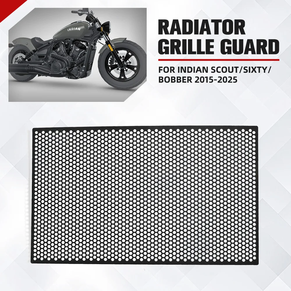 

For Indian Scout/Sixty/Bobber 2015-2022-2023-2024-2025 Motorcycle Accessories Radiator Guard Grille Protection Protector Cover