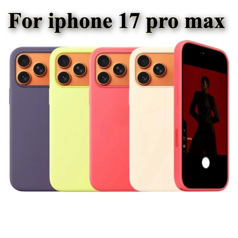 Funda Magnética de Silicona Líquida Original de Alta Calidad para Apple iPhone 17 Pro Max, Compatible con Carga Inalámbrica Magsafe, Antigolpes