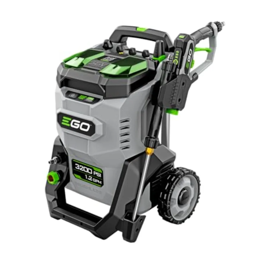 

Electric Pressure Washer for outdoor cleaning, durable ABS plastic body, black and gray color, 3200 PSI high-pressure performan