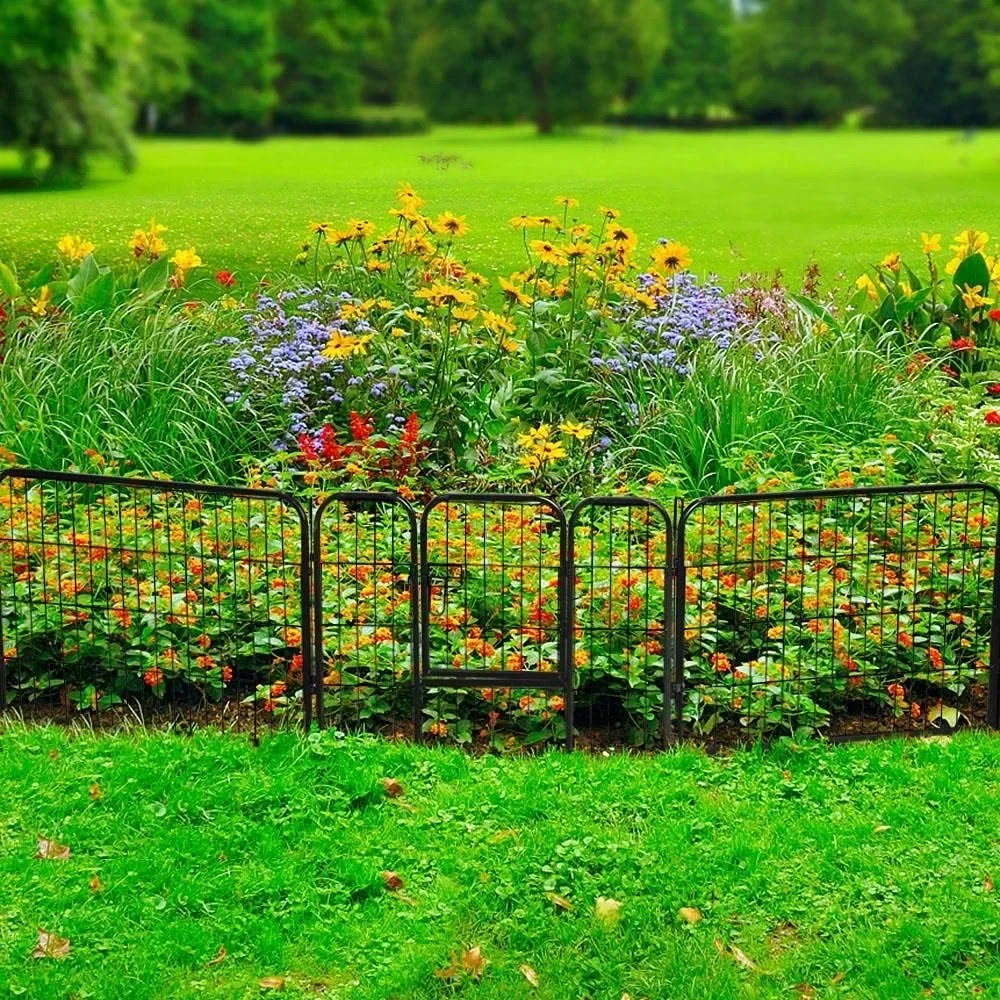 

Rustproof Folding Fencing for Landscape, Patio & Flower Beds – Animal Barrier & Dog Fence Border