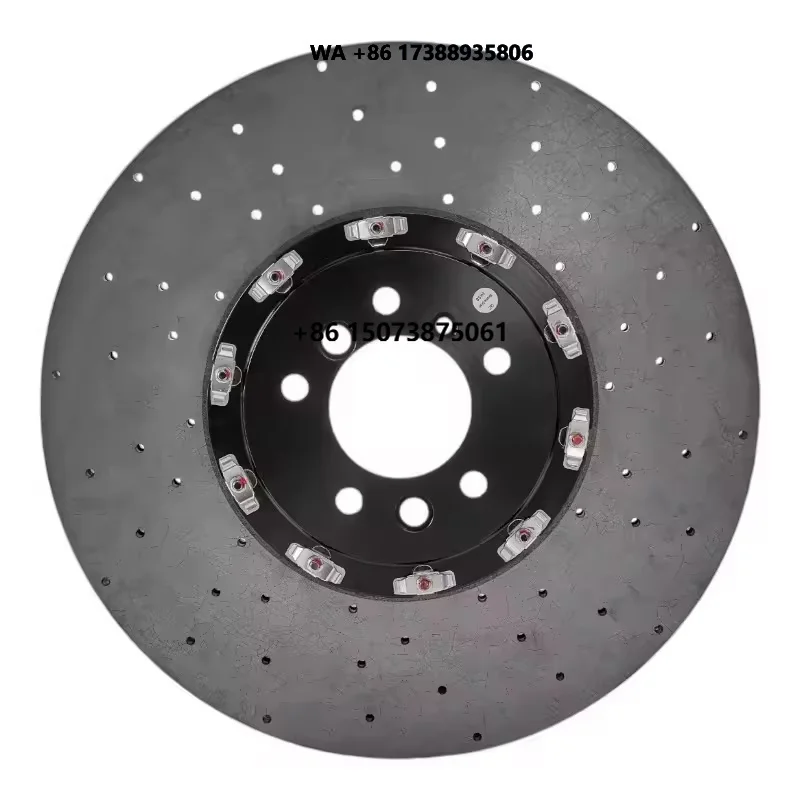 Titanium Carbon Ceramic Brake Disc Rotor for Ben-z S63 Au-di RS7 Abarth 595 Ni-ssan GT-R35