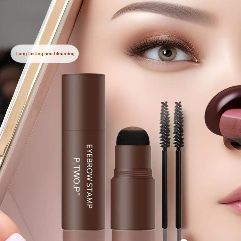 2025 الحواجب ذات المظهر الطبيعي طويلة الأمد اللون المحمولة الحاجب ختم مقاوم للماء غير تلطخ لتقوم بها بنفسك الحاجب مسحوق ختم مستحضرات التجميل