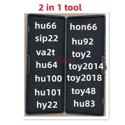 Lishi 2 in1 2 w 1 narzędzie hu100 hu101 hu66 hon66 hu92 hu64 sip22 hy22 hu87 hu83 toy2 va2t hu100r toy48 toy2014 narzędzia lockmsith