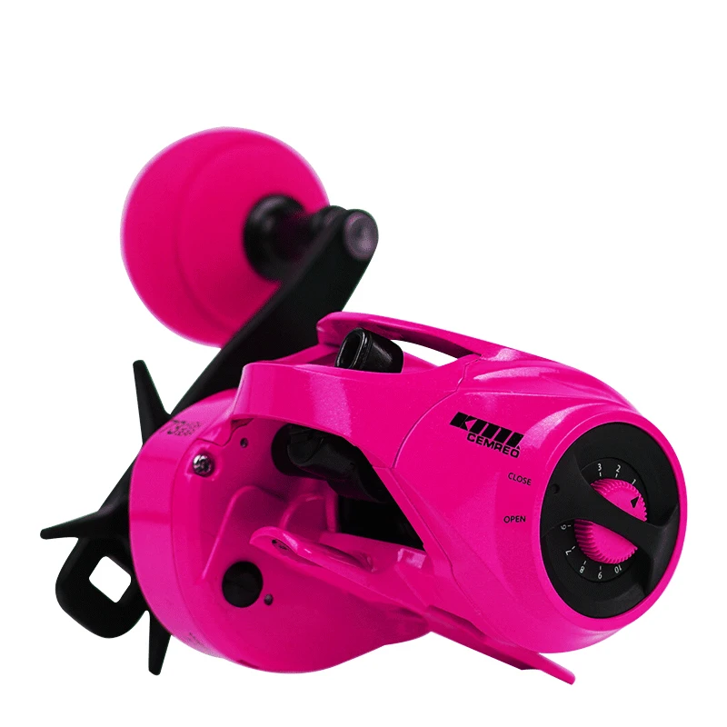 

10KG Fishing Gea Sexy Pink 7.3:1 Ratio Fishing Reel Baitcasting
