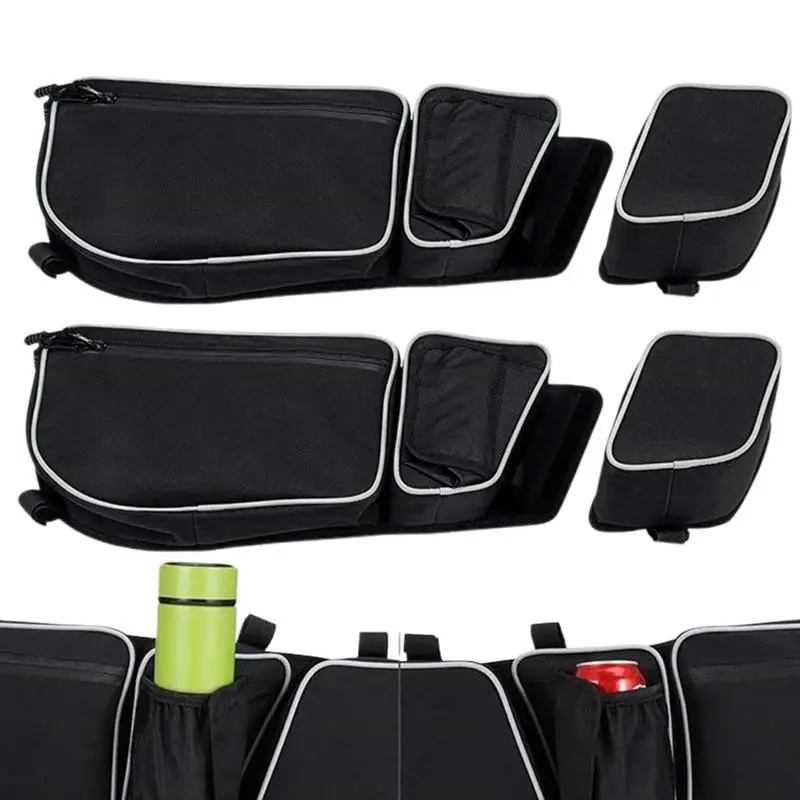 Side Pocket For Cars Off-road Vehicle Side Door Bags Set Of 2 SUV Front Door Organizer Bag Driver And Passenger Side Storage Bag