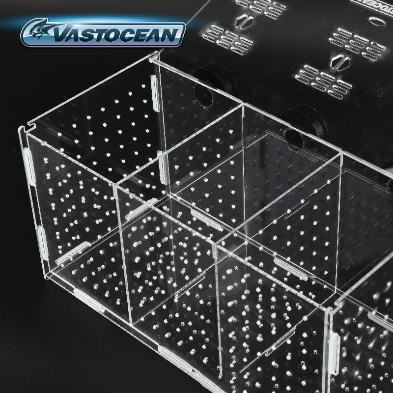 VASTOCEAN-Magnetic Combined Acrylic Hatching Isolation Box, Breeding Box, Fish Tank Isolation Box, Aquarium Supplies