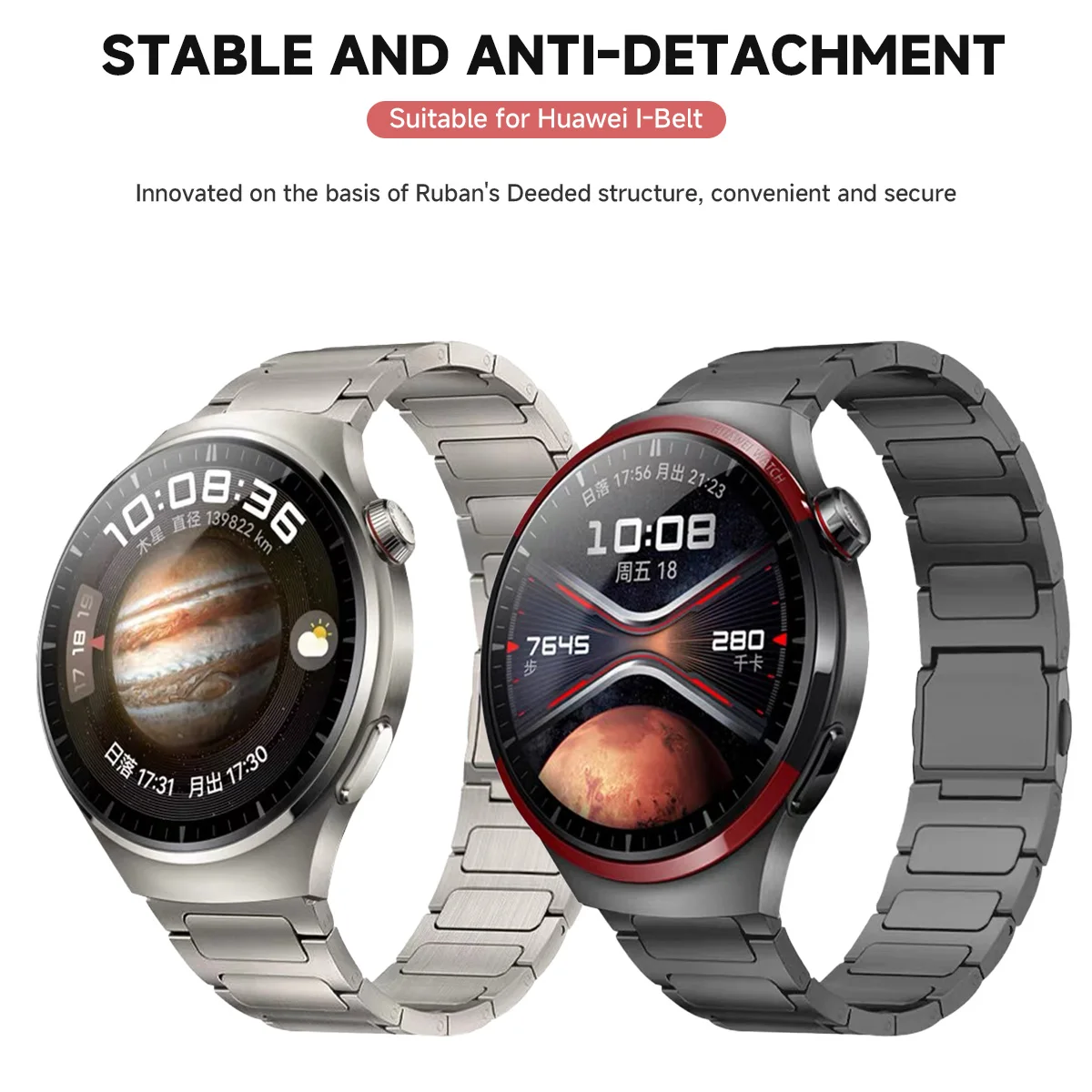 22 مللي متر حزام التيتانيوم المغناطيسي لساعة هواوي GT5/4/3Pro 46 مللي متر 4/3 برو في نهاية المطاف الفرقة ل Amazfit التوازن GTR 4/3/2 47 مللي متر سوار