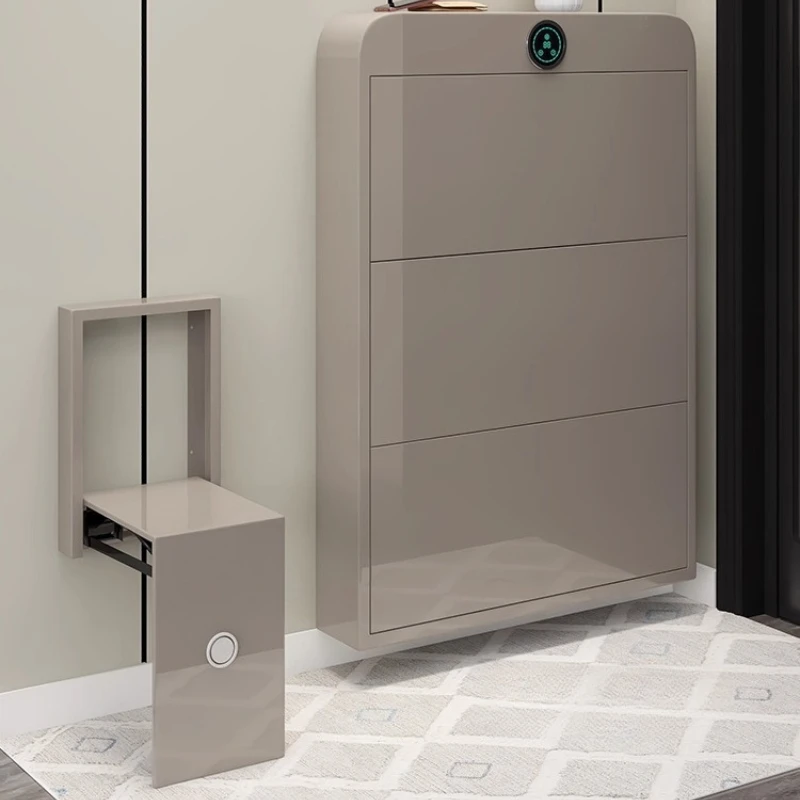 Wall Mounted Folding Shoe Bench Hone Retractable Stool for Entryway Space Saving Chair Apartment