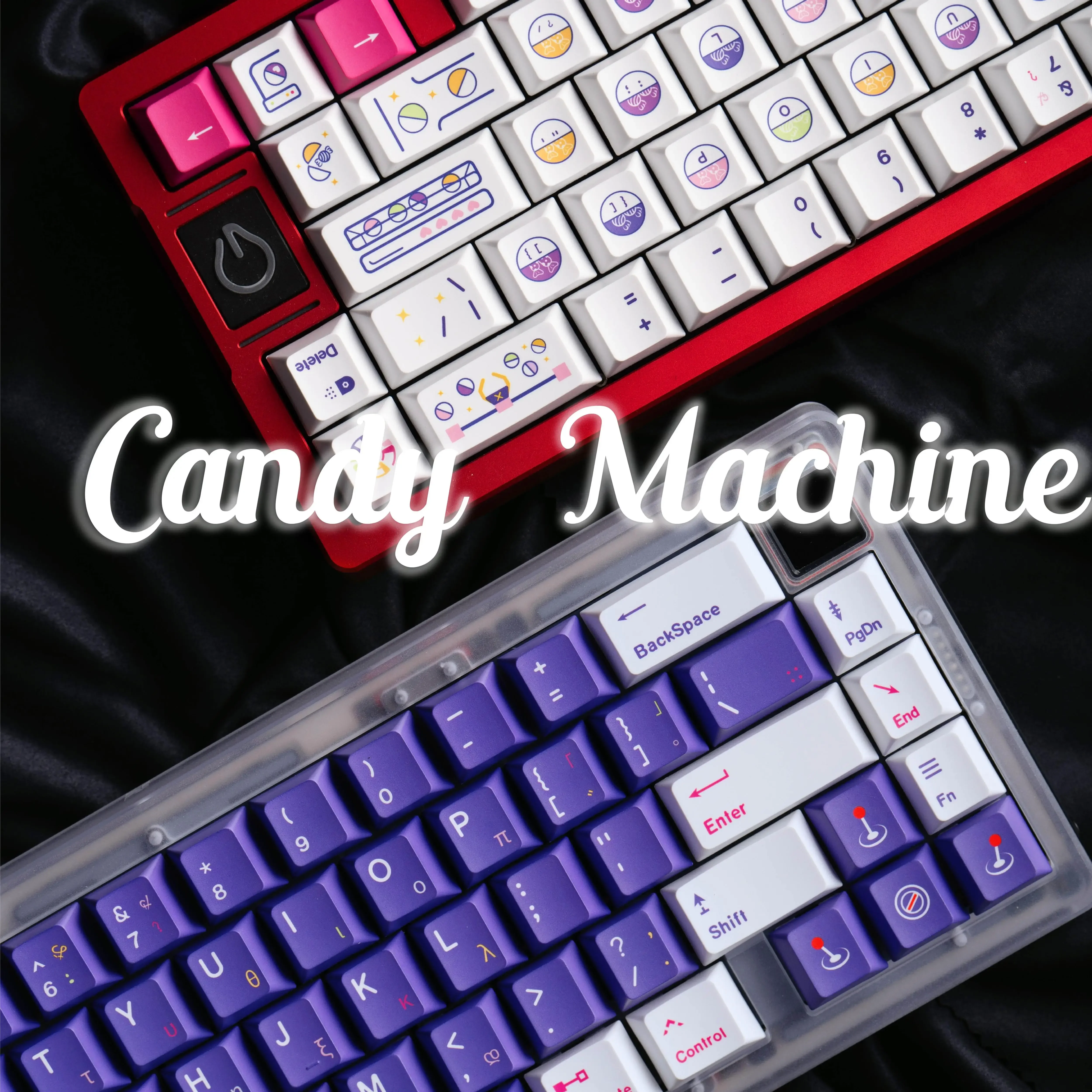 Candy egg machine PBT original, hot swappable mechanical magnetic axis keycap