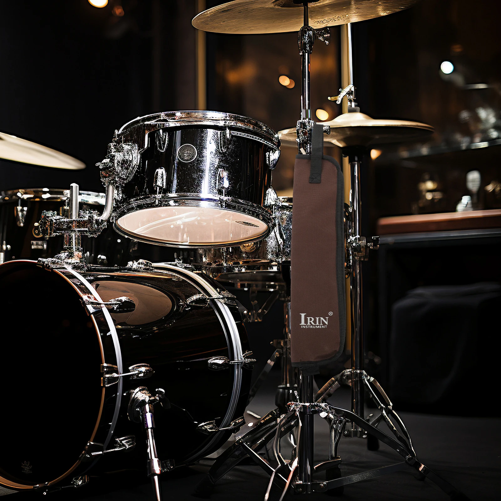 

Stick Storage Bag Black Drumstick Holder Carrying Case for Drum Set Portable Drum Mallet Bag Protect Sticks Scratch Free