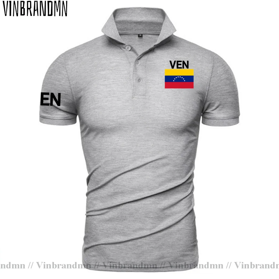 Venezuela Venezuelan Polo Shirts Men New Fashion Brands Printed For Country 100% Cotton Shirt Nation Team Clothing Summer Casual