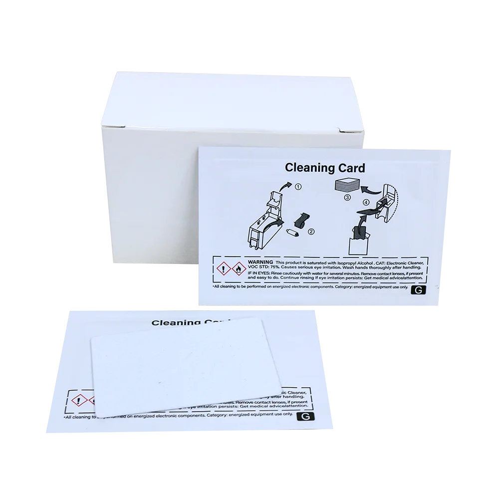 Datacard 552141-002 CR80 Cartões de limpeza, 10 pcs