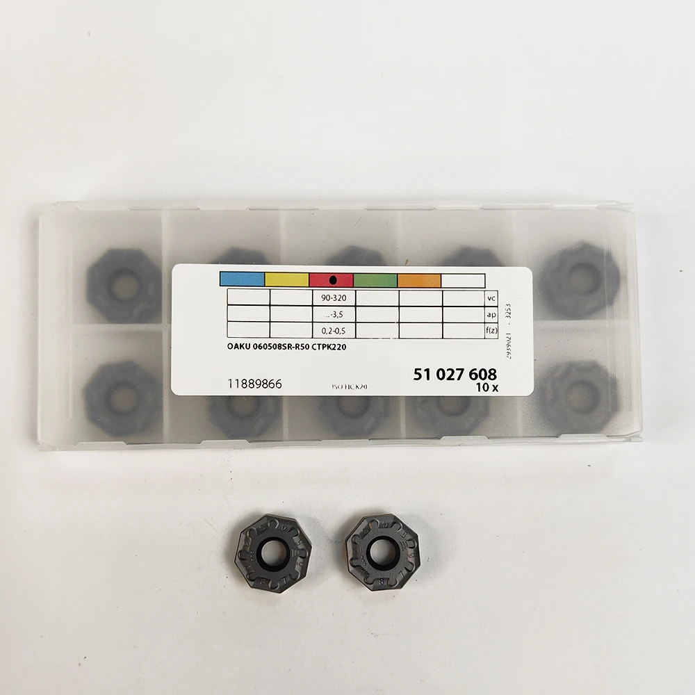 

HUAZHICHUN OAKU 060508SR-R50 CTPK220 Carbide Inserts Milling Cutter Tool