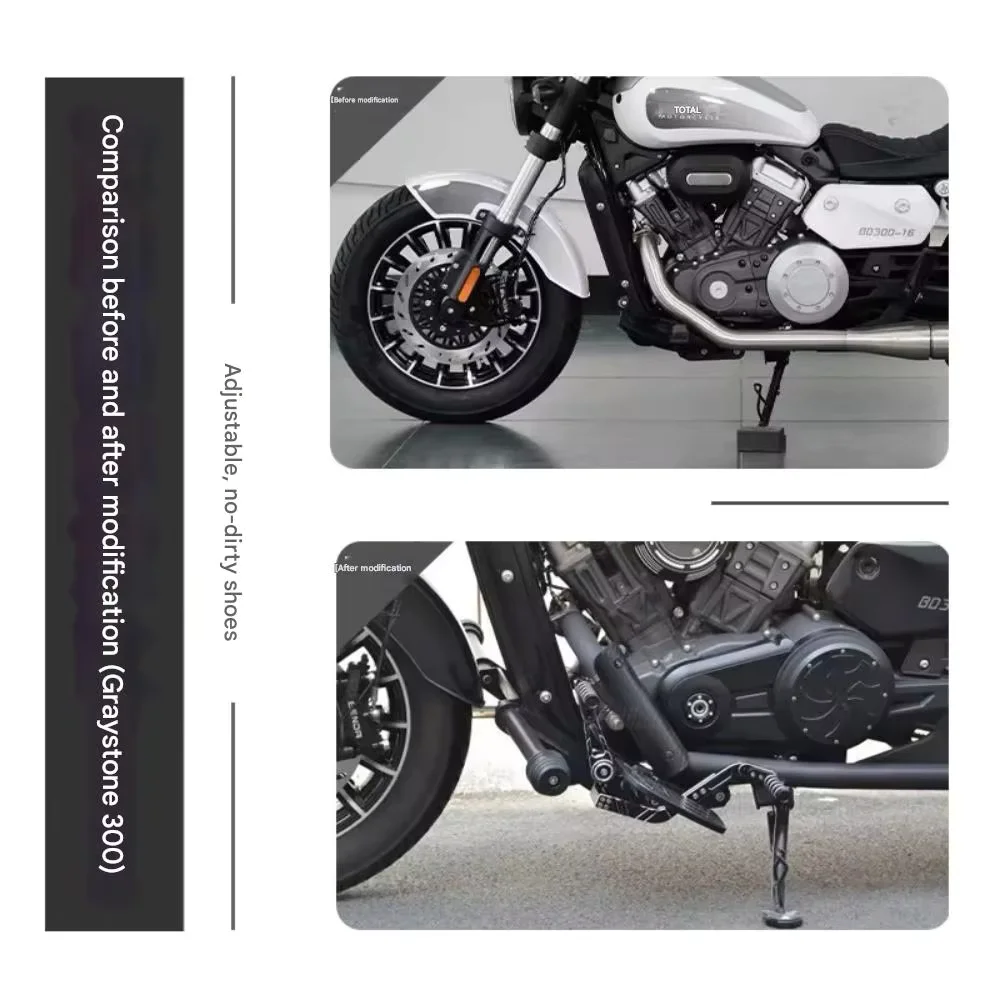 Good Quality For Benda Chinchilla300 gear shift, front and rear gear lever, aluminum alloy shift lever, pedal two-way lever