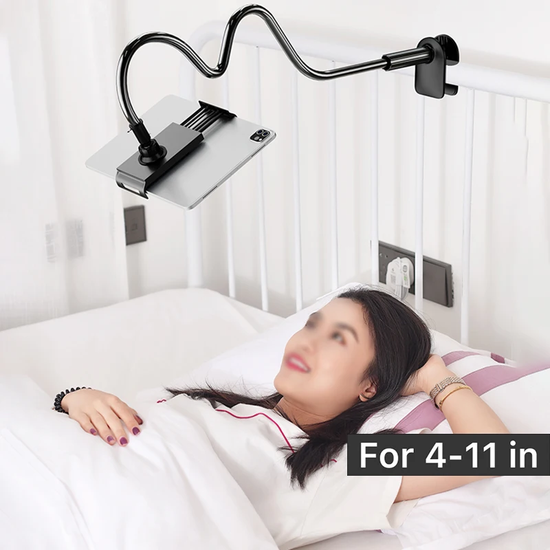 100cm Tablet Holder Stand Lazy Bracket Headrest Bed 360 Flexible Long Arms Clamp Mount For Mobile Phone and 4-11 inches Device