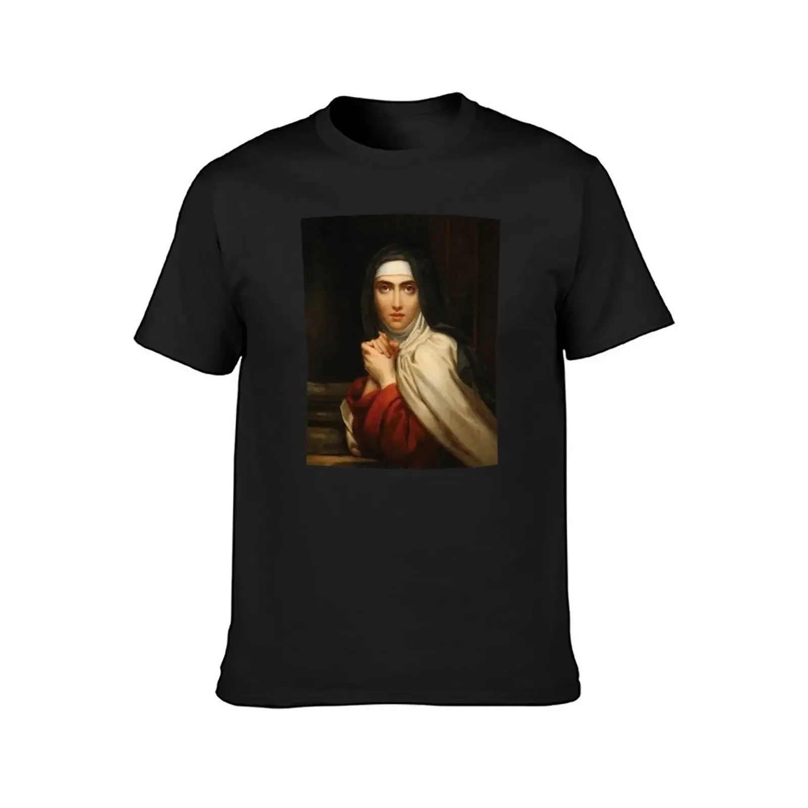 Saint Teresa of Avila T-Shirt graphic shirts blue archive anime clothes Blouse t shirt for men