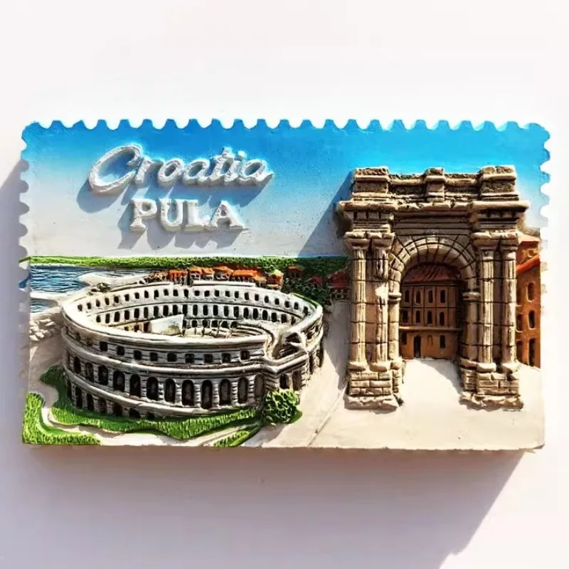 Croatia Fridge Magnets Pula Trogir Tourist Souvenirs Fridge Stickers Home Decor Wedding Gifts Message Board Magnetic Stickers