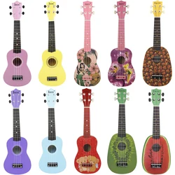 IRIN 21Inch Ukulele Hawaiian Guitar Cartoon Fruit Ukulele Beginner Practice Mini Guitar Stringed Instruments Children's Gift