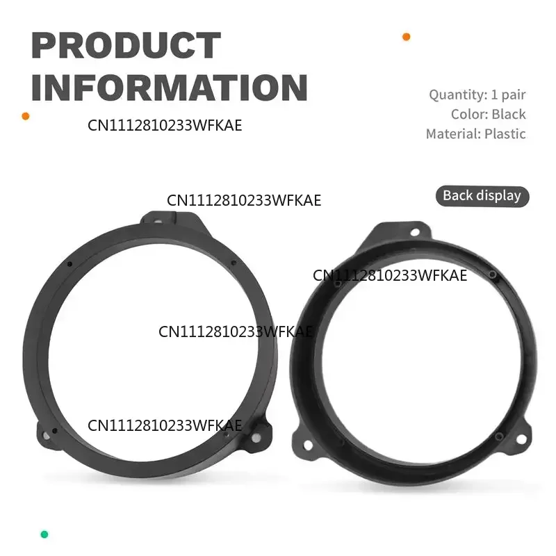 Front Door Speaker Adapter 6.5 Inch For Subaru Forester Impreza Outback WRX/STI Audio Speaker Spacer Ring Bracket Parts - view 6
