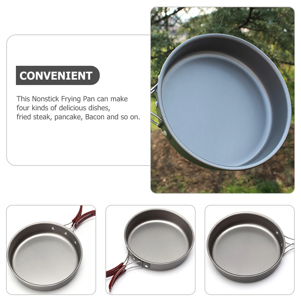 

Camping Accessories Outdoor Pot Pans for Cooking Frying Bakeware Cookware Skillet Gadgets