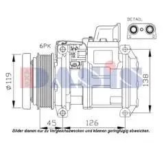 10PA20C  Auto Air Conditioning Compressor for MERCEDES-BENZ 1192300111 APCOMB0004  TSP0156064M  DCP17015 20447100-7450