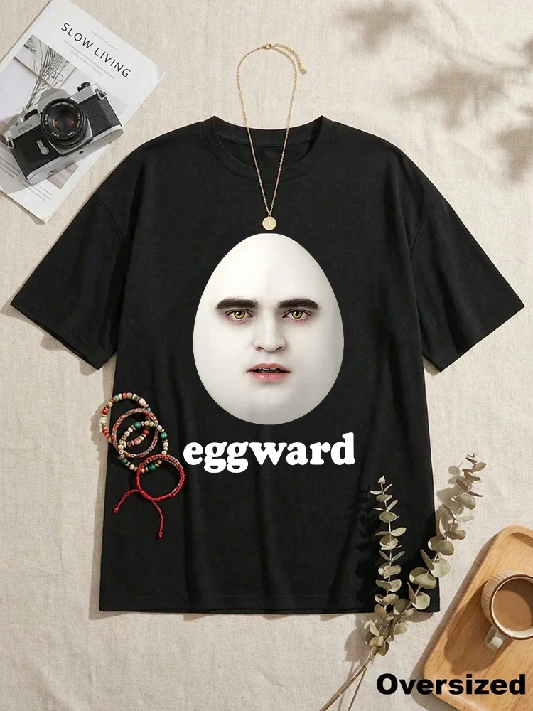 Hot Eggward Lustiges Meme T-Shirt Edward Parodie Humor T-Shirt Damen Herren Lässiges Baumwoll-Kurzarm-T-Shirt Tops