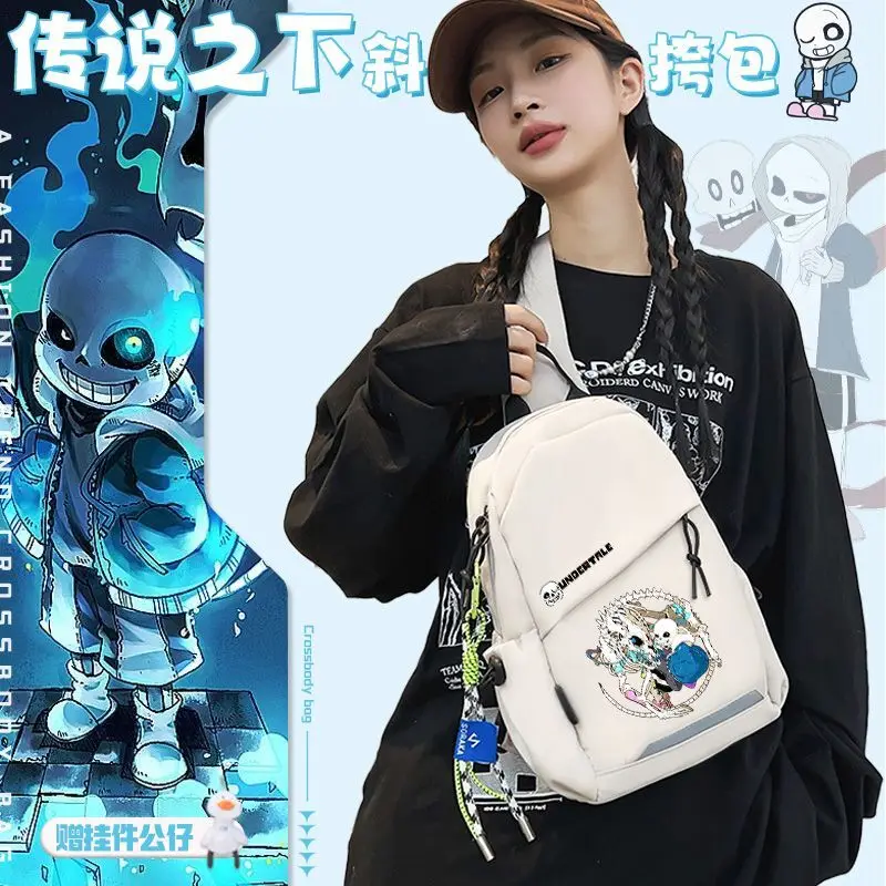 Undertale Anime Merchandise Chest Two-Dimensional Single Shoulder Crossbody Travel Cycling Hiking Sports Bag For Men And Wom